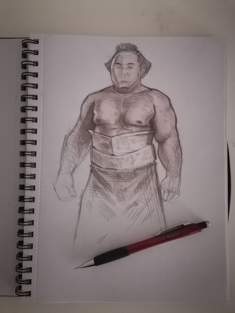 🎨 When Art Meets Strength: Sumo in Watercolor 🌟